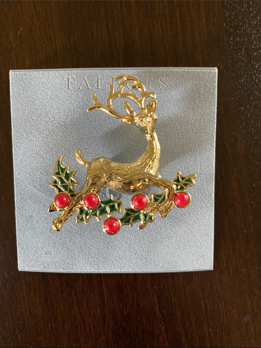 Talbots Holiday Reindeer Brooch